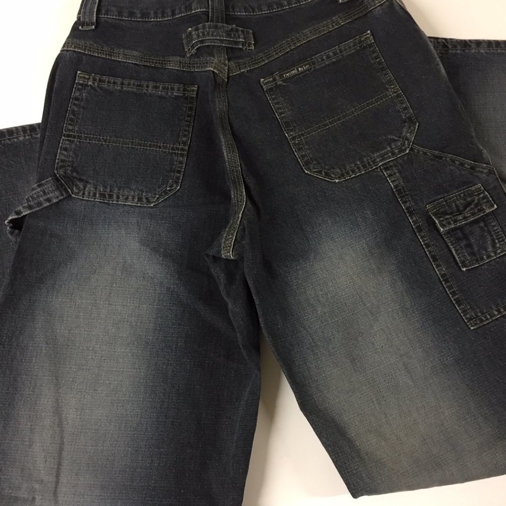 Lee Rivited Dark Denim Painters Jeans